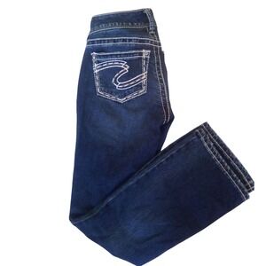 Silver Jeans Co Suki Bootcut Dark Wash Denim Jeans W24 L30 L9518SJB376 Womens